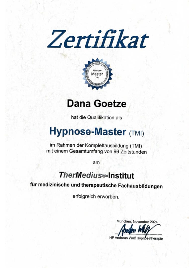 Hypnosetherapie Master · TherMedus-Institut